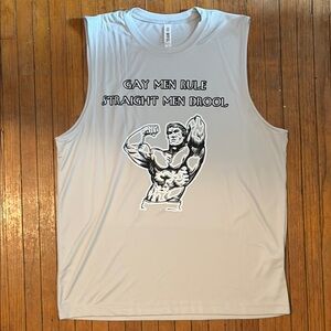 Gay men rule.  Straight men drool.  Mister Muscle Man.